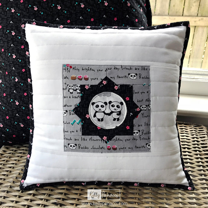 Quilted Pillow with Binding