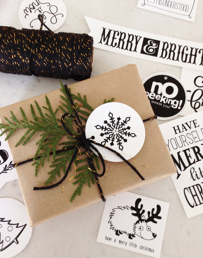 Holiday Gift Tags and a Printable