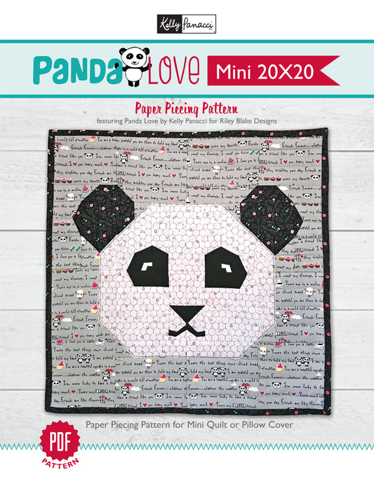 Panda Love Mini Quilt Pattern - CAN$