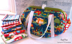 Camping Fabric, Hand made bag