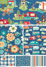 100% Cotton Fabric, Quilting fabric, Camping Fabric