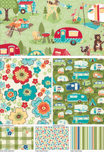 100% Cotton Fabric, Quilting fabric, Camping Fabric